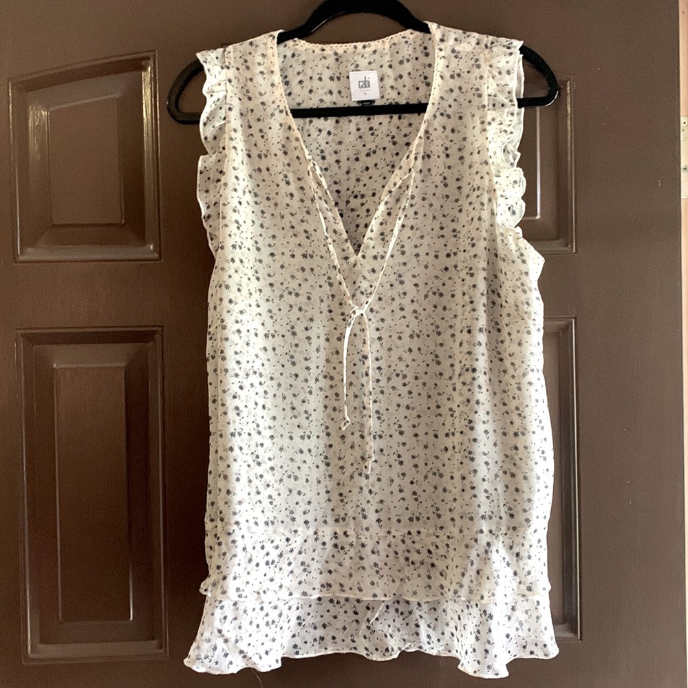 CAbi WISHFUL TOP #6109 SIZE LARGE